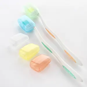 Ensemble de cinq pièces housse de brosse à dents en plastique multicolore voyage randonnée Camping brosse à dents Portable housse Portable