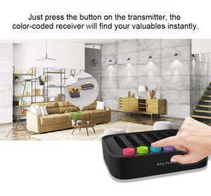 2022 Model baru hadiah BAGUS Remote Item cerdas pencari lokasi kunci nirkabel 6 penerima - Product Image 5