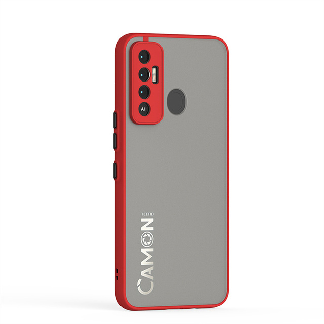 Case for Tecno Spark 7P Translucent Matte Baby Skin Feeling Cover Camera Protection for Tecno Spark 7P Mobile Phone Case