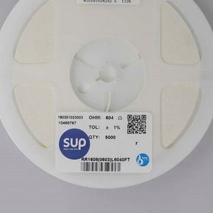 Manufacturer Direct RR1608 0603L6040FT 0603 1608 Resistors Chip Resistors SMD Resistors 604ohm 1% 1/10W Thick Film Resistor - Product Image 1