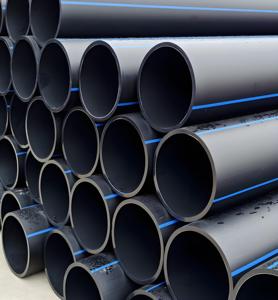 Toptan Qianxin 16-315mm büyük çaplı korozyona dayanıklı HDPE PE 100 SDR17 sulama tüpleri siyah mavi şerit ISO4427 - Product Image 4