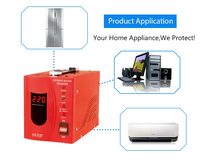 Regulador de Voltaje de CA con Módulo de Ahorro de Energía Intercambiable Universal Automático con Pantalla Digital de 3000w de Potencia 220/110v