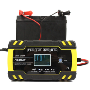 12V 8A/24V 4A Automatic Start <b>Fast</b> <b>Charger</b> Use for Car Motorcycle Truck Deepcycle GEL Lead-Acid Battery - Product Image 1