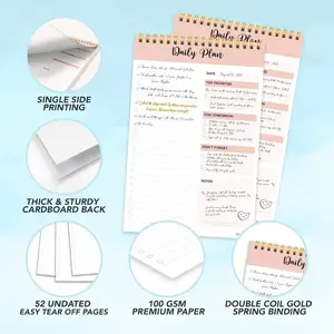 Custom To Do List Memo Pad Logo Printed Daily Planner Notepad