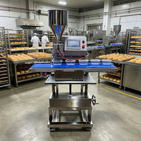 Machine de remplissage automatique continue de confiture pour gâteaux ZD200-FA de haute qualité OEM ODM en acier inoxydable, connectée à l'air avec aspiration par le haut