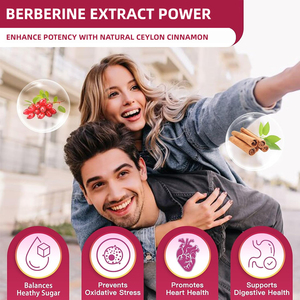 ผู้ผลิตอาหารเสริมเบอร์เบอรีน เอชซีแอล พร้อมสารสกัดอบเชยซีลอนและโครเมียม ช่วยเสริมสร้างภูมิคุ้มกัน บรรจุ 120 แคปซูลเบอร์เบอรีน เอชซีแอล - Product Image 4