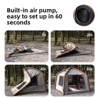 Tente gonflable automatique à ouverture rapide Explorer pour le camping en plein air, les séjours de nuit, les pique-niques pour enfants, portable et pliable