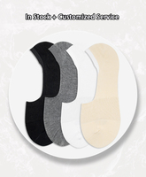 Chaussettes de course pour femmes en coton respirant à compression, design jacquard fin, invisibles, antidérapantes, personnalisées, pour la gym et le quotidien