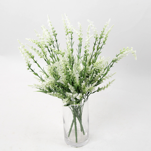 卸売21束人工ラベンダー造花プラスチック植物、家庭用、結婚式、庭、ポーチ、窓辺、屋外の花DIY用 - Product Image 5