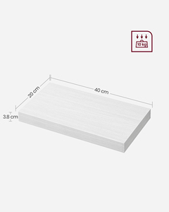 <span class=keywords><strong>Étagère</strong></span> <span class=keywords><strong>murale</strong></span> sculptée en érable blanc SONGMICS pour cadres photos, bijoux, décorations - Salon, cuisine, bureau - Product Image 5