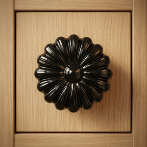 Flower Design Drawer Cabinet Knob Easy Installation Type Durable Vintage Knobs For <b>Cupboard</b> Shelve Door Mount Eco Friendly - Product Image 1