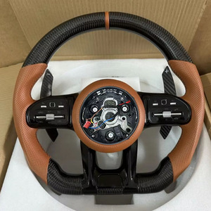 Volante de Fibra de Carbono para <span class=keywords><strong>Mercedes</strong></span> W204 W205 W206 C63 G63 S63 C217 W167 W177 LED Racing con Calefacción 2019 - Product Image 6