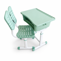 Ensemble de chaise et de bureau d'étude professionnel pour étudiants, mobilier scolaire, ensemble de chaise et de bureau pour salle de classe, réglable