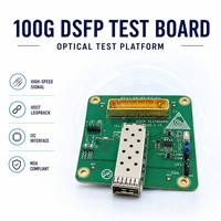 Carte d'évaluation DSFP 100G conforme MSA avec interface I2C et entrée 3,3 V CC pour vérification des performances des modules optiques en laboratoire