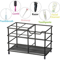 Support de brosse à dents pour couple pour distributeur de dentifrice Porte-brosse à dents pour salle de bain Étagère, Organisateur de salle de bain Comptoir
