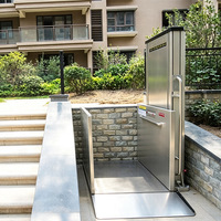 Eterlift 6m 350kg, élévateur hydraulique en acier inoxydable pour personnes handicapées, équipement d'accès pour villa intérieure et extérieure