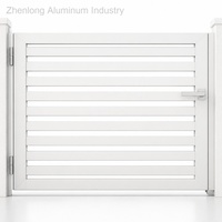 Portails de luxe élégants en aluminium à faible entretien, doubles battants, écologiques, pour la sécurité de la cour arrière