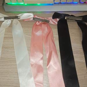 กิ๊บติดผมผ้าซาตินไหมทำมือสไตล์วินเทจ ขนาด 70 ซม. โบว์หางยาวสำหรับผู้หญิงและเด็กผู้หญิง สไตล์หวาน วัสดุโลหะและผ้า - Product Image 6