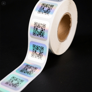 Rotolo di Adesivi Personalizzati Neri 'Grazie' in Carta Kraft, Etichette in Vinile, Sigilli per Decorazioni Matrimoniali, Buste, Regali, Cancelleria, Impermeabili - Product Image 3