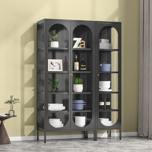 Thép Nhà Bếp Lưu Trữ Tủ Sideboard Giọng Tự Chọn Với Kim Loại Kệ Cho Phòng Khách Phòng Ăn Tủ Thu Thập Các Mặt Hàng - Product Image 2