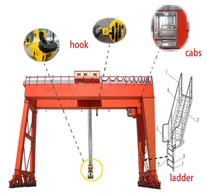 כבד אות iso מוסמך מ ג ג כפולה חשמלי עגורן עם מנוף מסלול תנועה - Product Image 1