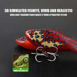 Señuelo de Pesca con Vibración Suave de 13.4cm/67g, Cola Bifurcada, Anzuelo Triple, Ojos Realistas, para Pesca en Agua Salada - Product Image 4