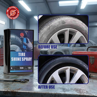 Vente en gros OEM Personnalisé GL56 Spray de revêtement de pneus anti-vieillissement imperméable noir brillant Fournitures d'entretien des pneus
