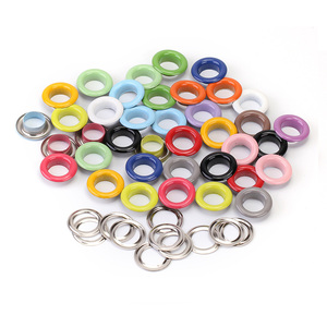 Œillets <span class=keywords><strong>de</strong></span> peinture à pâtisserie colorés, 4-10mm, boucle, chaussures à rivets creuses, lacets en cuir, anneau rond en tissu, Air - Product Image 1