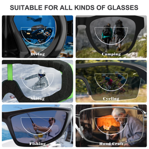 Lỏng Silicone hai tròng ống kính đọc sách 2 cái Stick-on presbyopic Ống kính phóng đại tái sử dụng hai tròng ống kính đọc sách độc giả - Product Image 4