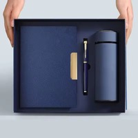 Carnet de notes A5 de Noël pour entreprise, journal, cadeau d'affaires, ensemble personnalisé de carnet et stylo avec stylo et bouteille d'eau