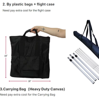 Tuyau d'événement portable durable de haute qualité et sac de base drapé pour facile à transporter de nombreuses bases