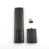 جهاز تحكم عن بعد صوتي Q5+ مع مستقبل USB بتردد 2.4 جيجاهرتز ووظيفة التعلم بالأشعة تحت الحمراء للتلفزيون الذكي وجهاز أندرويد والبروجيكتور