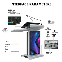 Podium multimédia intelligent à hauteur réglable avec écran tactile 32 "pour salle de classe et salle de conférence