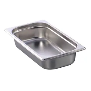 1/1 1/2 1/3 1/4 1/6 1/9 2/3 Customized Available Multi Sizes 304 Stainless Steel Kitchen Steam European Style Gn Pan