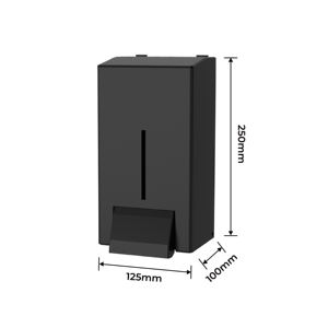 Distributeur de savon mural moderne FANDA en acier inoxydable noir, écologique, avec une capacité de 1000 ml - Pour les bureaux - Product Image 6