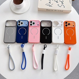 Coque de téléphone antichoc magnétique avec bracelet et charge sans fil pour <span class=keywords><strong>iPhone</strong></span> <span class=keywords><strong>11</strong></span> 12 13 14 15 16 17 Pro Max - Product Image 1