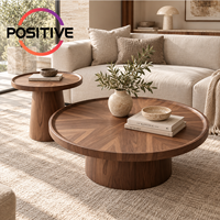 Ensemble de tables basses rondes, design minimaliste moderne du milieu du siècle, design créatif, meubles de salon, OEM ODM, vente en gros directe d'usine