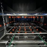 Laveuse industrielle automatique de caisses et de bacs en plastique de type tunnel, machine de lavage haute pression en SUS304 pour usine alimentaire