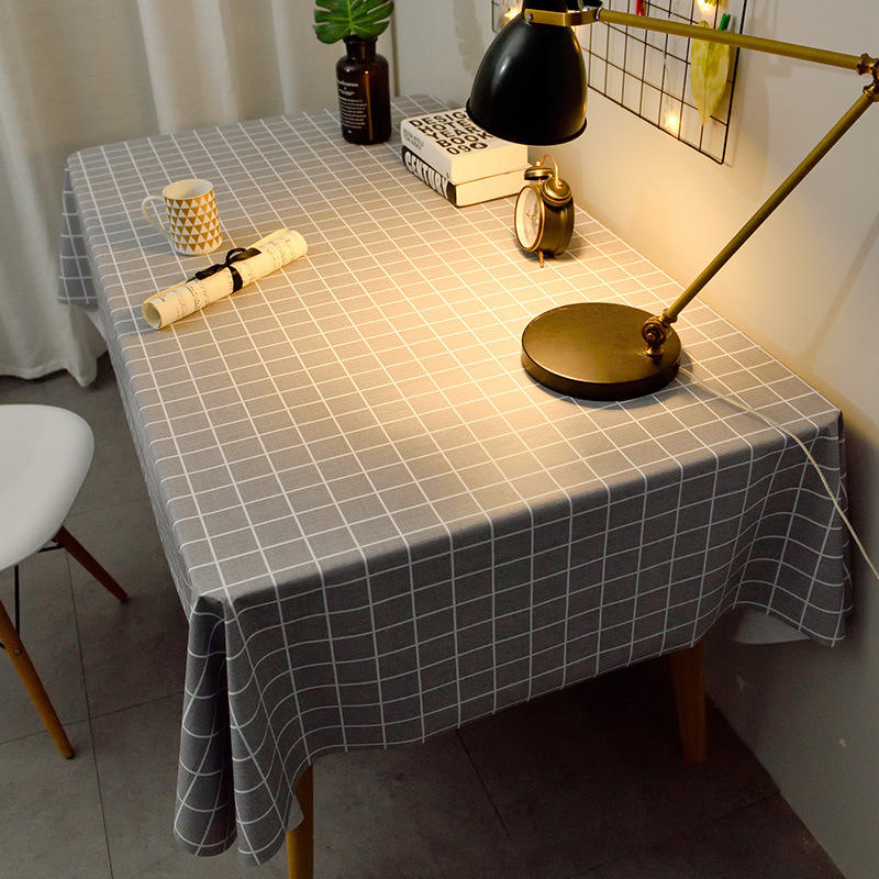 Gray checkered oil-proof and wash-free