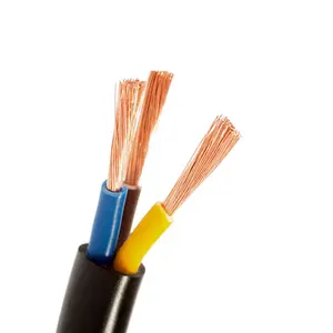 LANP RVV 3 Conductor 2.5mm Copper Wire H05VV-F 3G2.5 Electric Cable Black Sheath For Power Supply