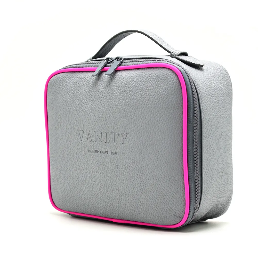 Etichetta privata portatile Beauty Cosmetic Box trucco Train Cosmetic Case Make Up Case borsa da viaggio Vanity Case per donna