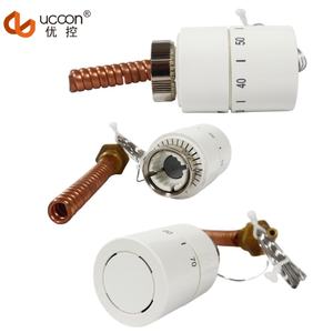 Tête de soupape de radiateur <span class=keywords><strong>thermostatique</strong></span> avec capteur à distance pour systèmes et pièces de radiateur de chauffage de l'eau - Product Image 3