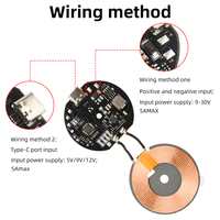 5W/10W/15W/20W Wireless Charger Module Type C 5V/9V/12V/24V/QC/PD Fast Charging Transmitter Module Coil Circuit Board