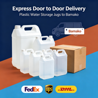 Mali FedEx UPS DHL Express Livraison rapide porte-à-porte de bidons d'eau en plastique à Bamako