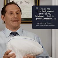 Soulagement apaisant pour le dos, les hanches, les genoux, les articulations, les nerfs et les muscles Legacy Leg & Knee Foam Support Pillow for Side Sleepers