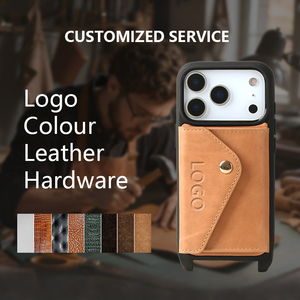 <span class=keywords><strong>Compra</strong></span> al por mayor: Funda de cuero tipo cartera cruzada con imán y cordón ajustable para <span class=keywords><strong>iPhone</strong></span> 17 16 15 <span class=keywords><strong>Pro</strong></span> <span class=keywords><strong>Max</strong></span> - Product Image 5