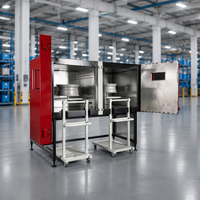 Four de cuisson industriel 16KW pour le chauffage de jantes automobiles avec machine de peinture en poudre séparée, contrôle de température 0~280°C