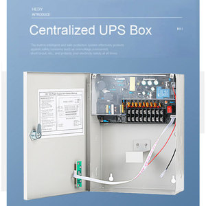 Fuente de alimentación CCTV a prueba de lluvia de 9 canales 12V UPS 15A Corriente de salida 180W Indicador LED de potencia de salida para el hogar Fuente de conmutación AC/DC - Product Image 3