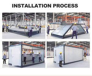 Atelier extérieur pliable et mobile de luxe en acier léger préfabriqué, respirant et extensible, type conteneur - Product Image 6