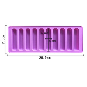 215 Nhà Máy Miễn Phí Mẫu 10 Lỗ Hình Dạng Ngón Tay Silicon Nhựa Khuôn Silicon Sô Cô La Khuôn <span class=keywords><strong>Silicone</strong></span> Ice Cube Khay Nhựa Kẹo - Product Image 2
